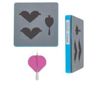 SUPERDANT Fustella A Forma Di Cuore E Lacrima Per Orecchini In Pella Con Stampo Legno Tagliacuoio Per Creazione Artigianale DIY Regali Per Uomo Donna Amanti Della Lavorazione Del Cuoio