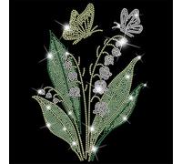 SUPERDANT Giglio Della Via Trasferimento Con Strass Ferro Da Stiro Adesivi Trasferimento A Caldo Cristalli Diamante Toppe Riparazione Calore Applicazioni Scintillanti Design Per Vestiti T-Shirt