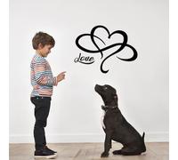 SUPERDANT Infinito Simbolo di Amore Autoadesivo Della Parete per Sempre Cuore San Valentine Vinile Segno Coppie Poster Murale Decalcomania Della Decorazione di Arte Della Parete Citazione