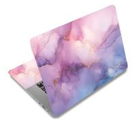 SUPERDANT Pelle per Laptop Effetto Marmo Rosa e Viola Adesivi per Computer In PVC Antipolvere Impermeabile Decalcomania Protettiva Art 12" 13" 13.3" 14" 15" 15.4" 15.6" pellicola Protettiva