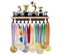 SUPERDANT Porta Medaglie Never Quit Trofeo Motivazionale Appendino per Espositore per Medaglie Medaglie Scaffale Espositore per Medaglie Appendi Medaglie Porta Medaglie Conservazione Premi Sportivi