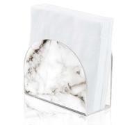 SUPERDANT Porta Tovaglioli con Texture In Marmo per Tavoli Porta Fazzoletti In Acrilico Distributore di Fazzoletti per Cucina Porta Tovaglioli In Acrilico Distributore di Tovaglioli