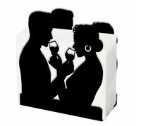 SUPERDANT Porta Tovaglioli Da Tavolo per Tavoli Coppia Dispenser Portatovaglioli In Mete Bicchieri Porta Fazzoletti Da Tavolo Porta Tovaglioli In Stoffa Rustica per Ristoranti Matrimoni