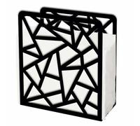 SUPERDANT Portatovaglioli Da Tavolo Portatovaglioli da Cocktail Moderno In Metallo Nero Dispenser con Ritaglio Geometrico Tovaglioli Tavola Simplicity Porta Tovaglioli Cucina Caffè Sala Pranzo Decor