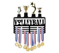 SUPERDANT Scaffale per Medaglie da Pallavolo Scaffale per Trofei Scaffale per Medaglie Sportive Appendere Premi Scaffale Ganci per Medaglie Decorazioni per La Casa per Medagliere