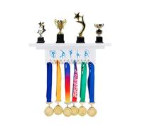 SUPERDANT Scaffale per Trofei e Medaglie in Legno Sincronizzato per Ginnastica, Robusti Supporti per Medaglie per La Ginnastica, Scaffale per Trofei, Espositore per Premi Sportivi