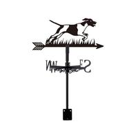 SUPERDANT Segnavento Per Tetto Con Cane Pelo Corto Che Corre In Ferro Nero Indicatore Direzione Vento Per Fattoria Giardino Capanno Zona Rurale Decorazione