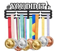 SUPERDANT You Did It Ginnastica Porta Medaglie da Parete Porta Medaglie Porta Medaglie 3 File con 12 Ganci Sport Metallo Appeso Ferro Premi Decorazione Porta Medaglie Ispirazione Atleti