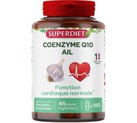 Superdiet Coenzima Q10 Aglio Funzione cardiaca normale 180 capsule - Integratore