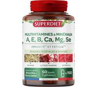 Superdiet Multivitaminici e Minerali Immunità e Fatica 150 capsule - Integratore
