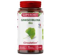 Superdiet Organic Ginkgo Biloba Circulation 90 capsule - Integratore