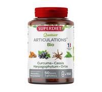 Superdiet Quatuor Articulations BIO Curcuma Cassis Harpagophytum Ortie 150 Capsule - Integratore
