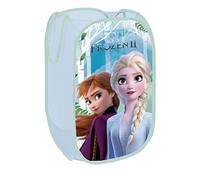 SUPERDIVER - Cesto pieghevole di Elsa e Anna - Licenza Ufficiale Disney Frozen - Perfetto per giocattoli e vestiti - 36x36x58 cm - Ideale per bambini e bambine.