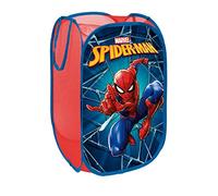 SUPERDIVER - Cesto pieghevole di Spiderman, Licenza Ufficiale Marvel: perfetto per giocattoli e vestiti. Compatto (36x36x58 cm), sicuro e facile da riporre. Ideale per bambini e bambine.