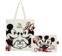 Superdiver Set Borsa Shopping e Pochette Topolino e topolina - Licenza Ufficiale