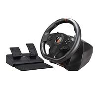 SUBSONIC Superdrive - Volante da corsa SV710 con pedali, palette del cambio e vibrazione - compatibile con PC (programmabile per tutti i giochi)