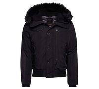 Superdry A4-Imbottito Giacca, Nero, L Uomo