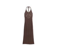 Superdry Abito da Donna all'Uncinetto con Collo, Oak Scuro Marrone, 10 Anni