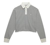 Superdry Athletic Essentials Cropped Stripe Rugby Long Sleeve Top XL