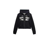 Superdry Athletic Essentials - Giacca con cappuccio da donna, blu navy scuro, 46