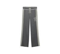 Superdry Athletic Essentials - Pantaloni da jogging da donna con strisce e colpi, Bianco Melange Antracite, 46