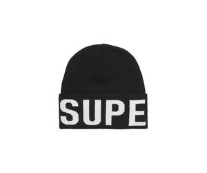 Superdry Berretto Knitted Beanie Misto Poliestere e Acrilico Nero Unisex