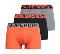 Superdry Boxer Uomo, 3er Pacco - Tronco Triplo Pacco, Logo Colorato, Cotone S