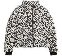 SUPERDRY Boxy Puffer Jacket - Donna - Nero / Bianco - Taglia XS- modello 2025