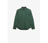 Superdry Camicia a maniche lunghe Superdry tinta in capo small verde