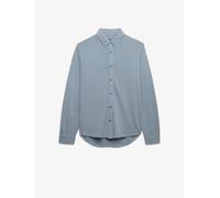 Superdry Camicia a maniche lunghe Superdry Vintage Destroy Pique medium blu