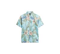 Superdry Camicia Hawaiana R1-S/S Shirt (M), Eden Hawaiian Blue, XL Uomo