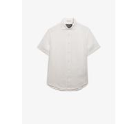 Superdry Camicia in lino a maniche corte Superdry Riviera large Bianco