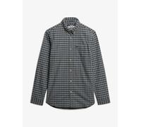 Superdry Camicia Oxford con Motivo a scacchi Superdry Premium large blu