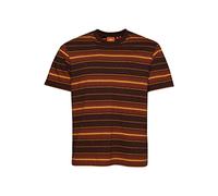 Superdry Camiseta a Rayas Camicia Formale, Brown Chicory Coffee Stripe, 3XL Uomo