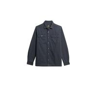 Superdry Canvas Workwear Overshirt Uomo, Blu (Midnight Navy), S