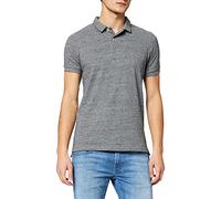 Superdry Classic Pique S/S Polo, Flint Steel Grit, XXL Uomo