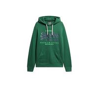 Superdry Classic VL Heritage Hoodie Maglia di Tuta, Verde Pino, M Uomo