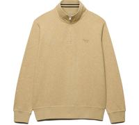 Superdry & Co Essential Serif Logo Felpa a mezza cerniera, beige, Taglia M