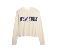 Superdry & Co Felpa 'Athletic Essential' marino / bianco lana Donna Superdry & Co L