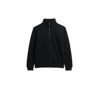Felpa Superdry Essential Logo Half Zip nero puro - XL