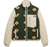 Superdry & Co Fleece Onion Quilt Giacca ibrida, Verde/Khaki, Taglia 12
