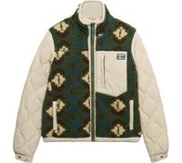 Superdry & Co Fleece Onion Quilt Giacca ibrida, Verde/Khaki, Taglia 14
