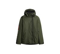 Superdry & Co Giacca di mezza stagione 'Yachter' verde scuro / rosso fuoco / bianco Uomo Superdry & Co L