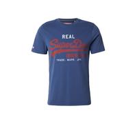 Superdry & Co Maglietta 'Eclipse' blu scuro / rosso carminio / bianco Uomo Superdry & Co XL