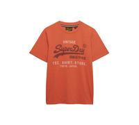 Superdry & Co Maglietta 'Heritage' aragosta / rosso scuro / bianco Uomo Superdry & Co XL