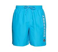 Superdry Code APPLQUE 19INCH Swim Short, W2 - Pantaloncini da Bagno Uomo, Ocean Blue, Small