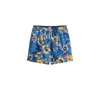 Superdry Costume da bagno da uomo, lunghezza 43 cm, con stampa hawaiana, Blues tropicale, M