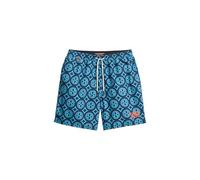 Superdry Tile Print 16´´ Swimming Shorts Blu M Uomo