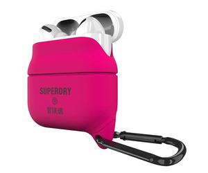 Superdry, Cover per AirPods Pro anti-urto in Silicone, Rosa