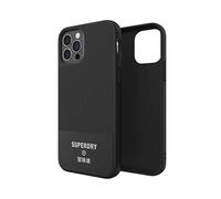 Superdry - Custodia per iPhone 12 / iPhone 12 Pro 6.1, in tela sagomata per iPhone 12 / iPhone 12 Pro 6.1, colore: Nero